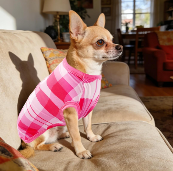 Sun-Protective Cooling Floral-Print Summer Pet Vest Set
