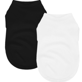 Lightweight Quick-Dry Breathable Stretchy Solid-Color Pet T-Shirt Set