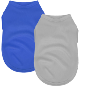 Lightweight Quick-Dry Breathable Stretchy Solid-Color Pet T-Shirt Set