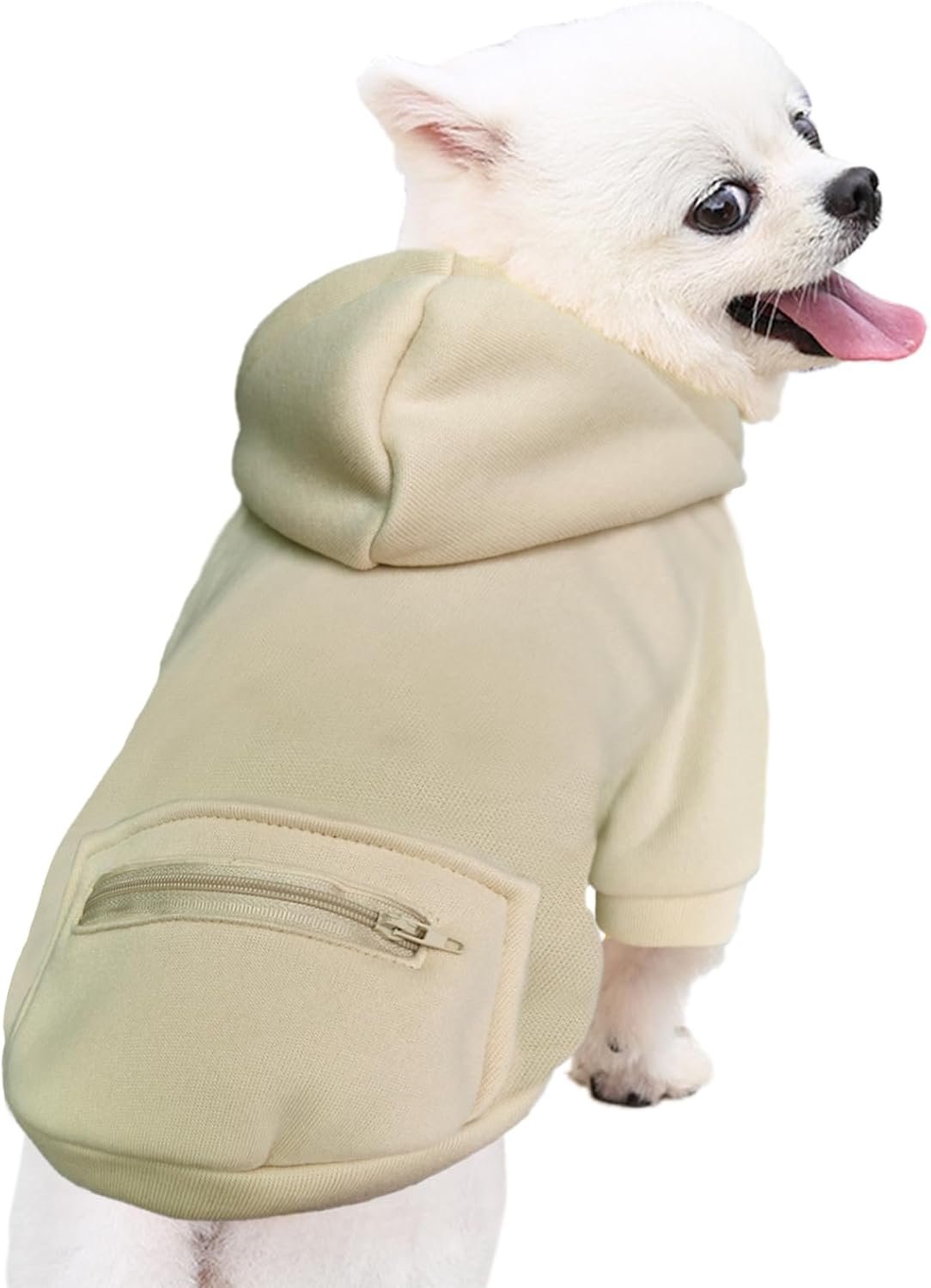 Warm Hooded Winter Dog Outfit With Pockets - Image 2