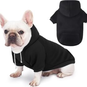 Soft And Comfortable Hooded Pet Sweatshirt With Leash Hole