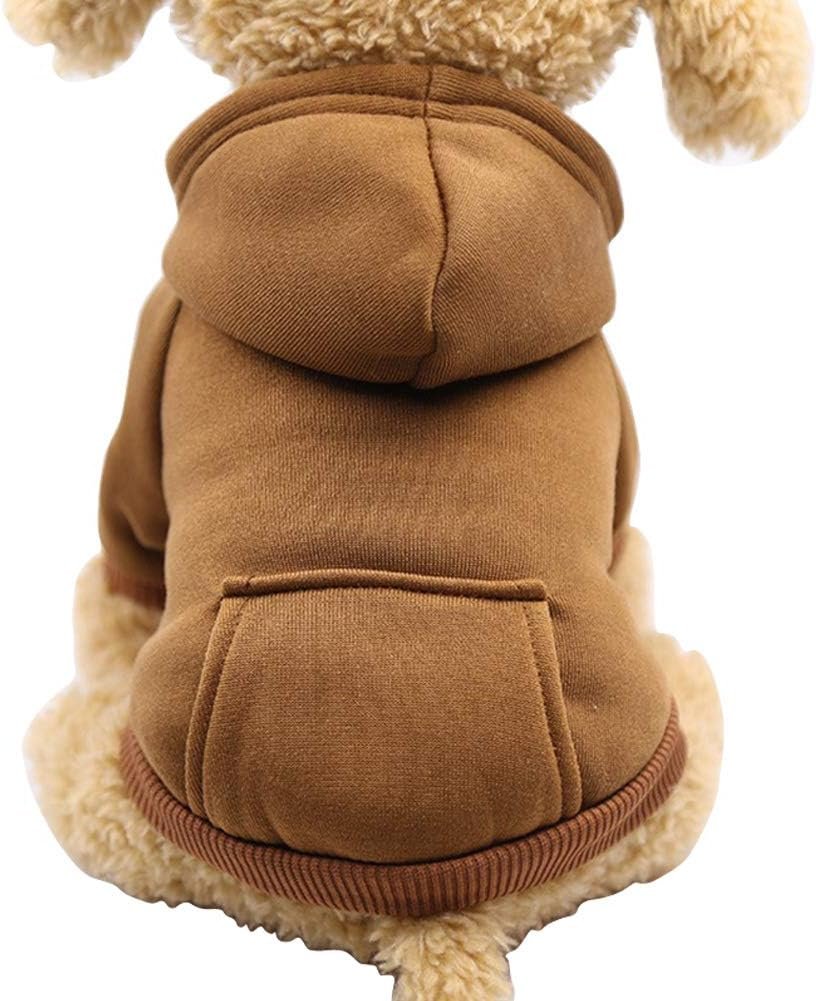 Warm Hooded Winter Dog Outfit With Pockets