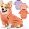 Warm Soft Hooded Pet Sweatshirt Set (3-Piece) With Pockets