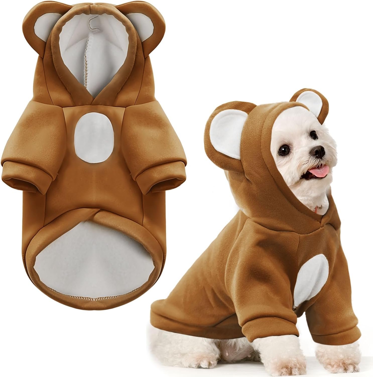 Soft And Warm Fleece Pullover Hooded Pet Winter Wear