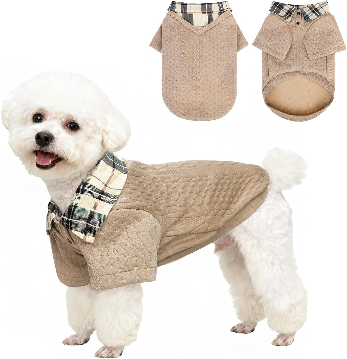 Knitted Collar Warm Winter Pet Pullover