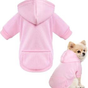 Soft, Warm, And Lightweight Fleece-Lined Hooded Pet Winter Wear