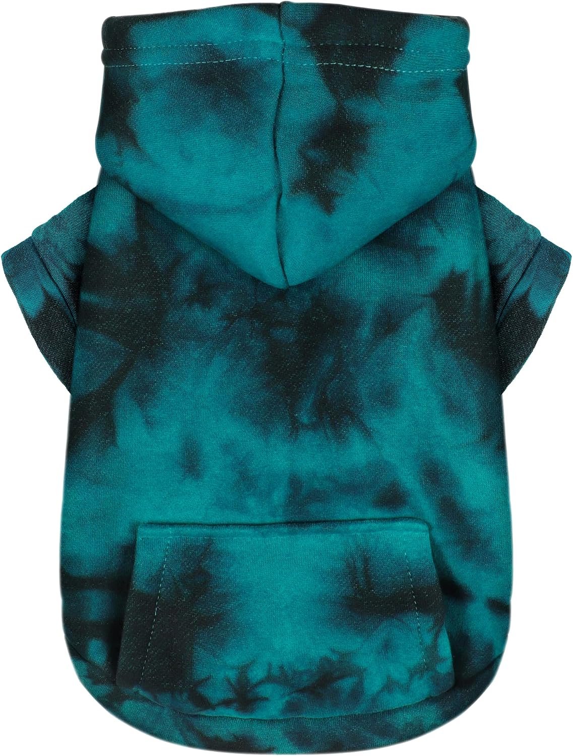 Stylish Tie-Dye Hooded Pet Sweatshirt With Pockets