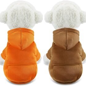 Warm Cotton Hooded Pet Winter Outfit Set (2-Piece) With Pockets