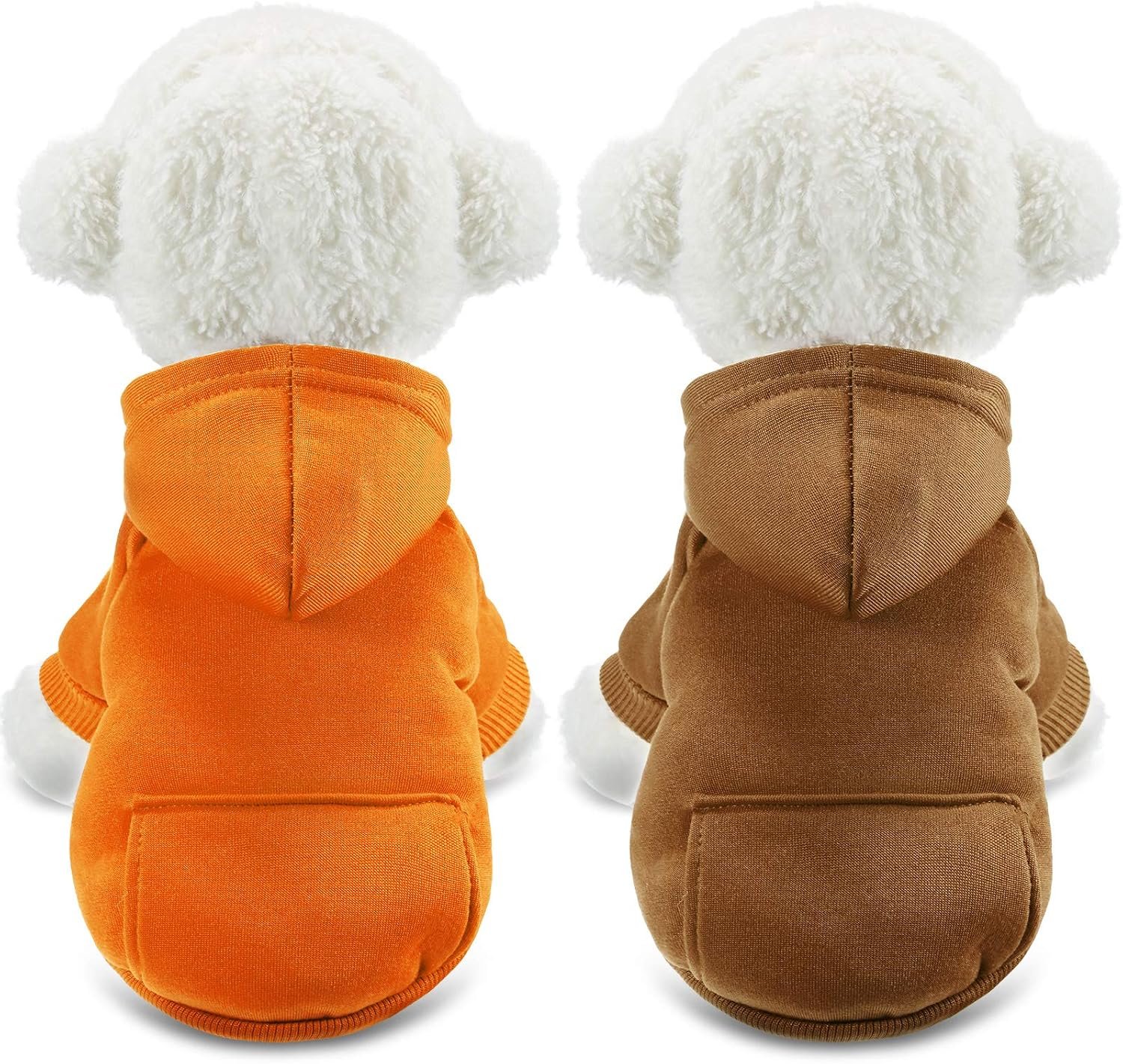 Warm Cotton Hooded Pet Winter Outfit Set (2-Piece) With Pockets